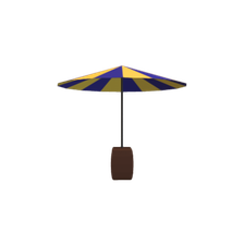 Square pot parasol blue.nft