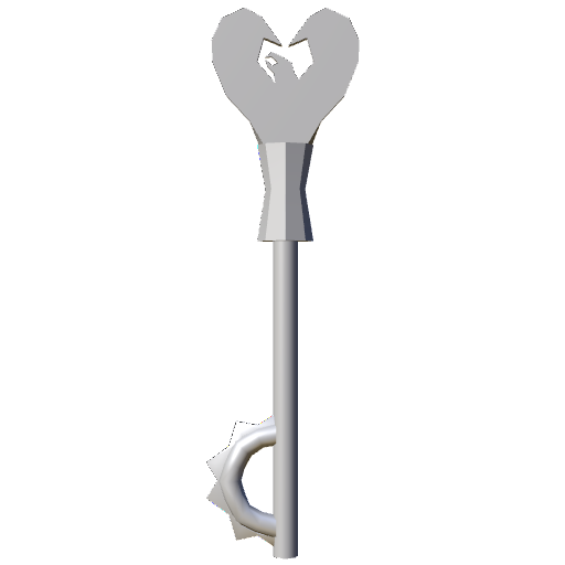 Phoenix Keyblade 508 Tri (Click to view in 3D)