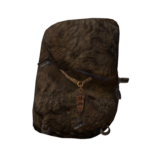Backpack, Brown Fur (Akatosh)
