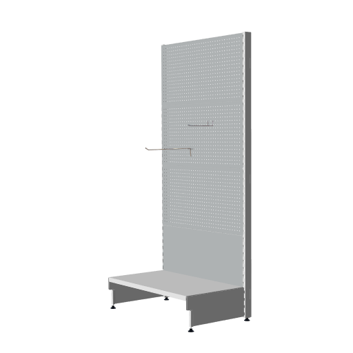 Стеллаж пристенный с перфорацией