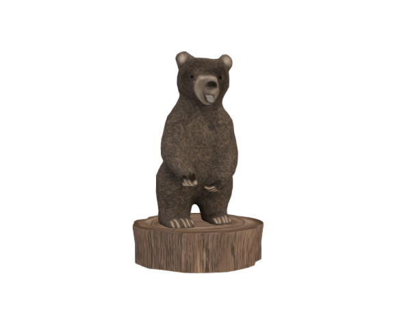 p3d.in - bear sculpture nft