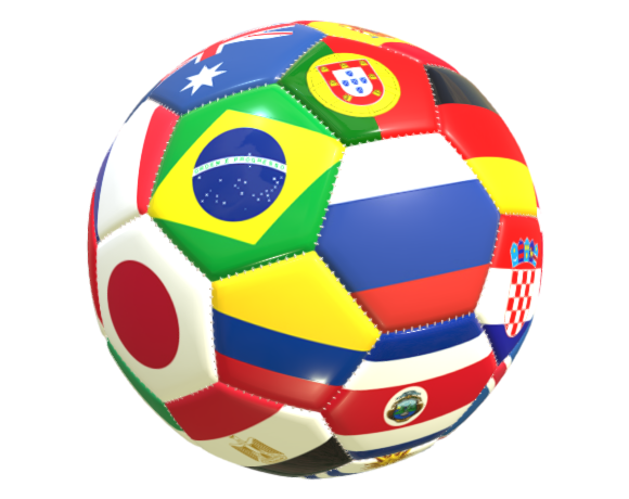  Bola - bandeiras dos países - copa 2018