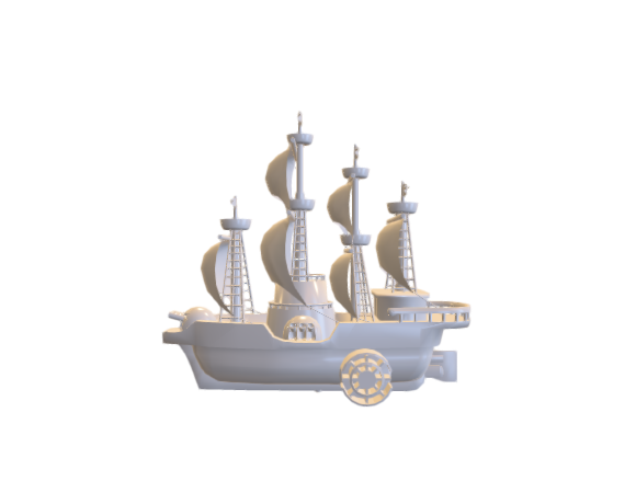 p3d.in - In-progress Marine Paddle Ship One Piece