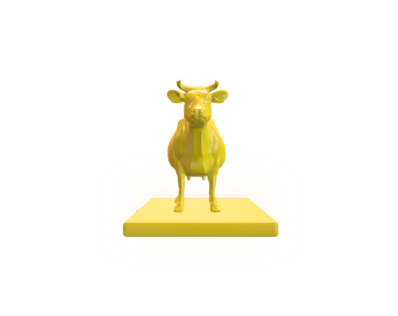 Golden Cow Statue