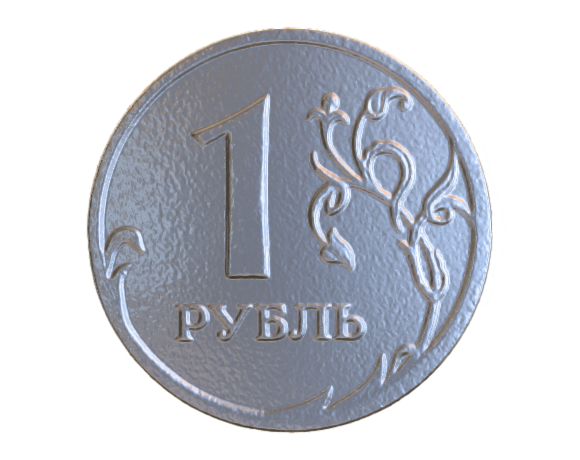 2021.10.16 coin 1rub D20.5mm