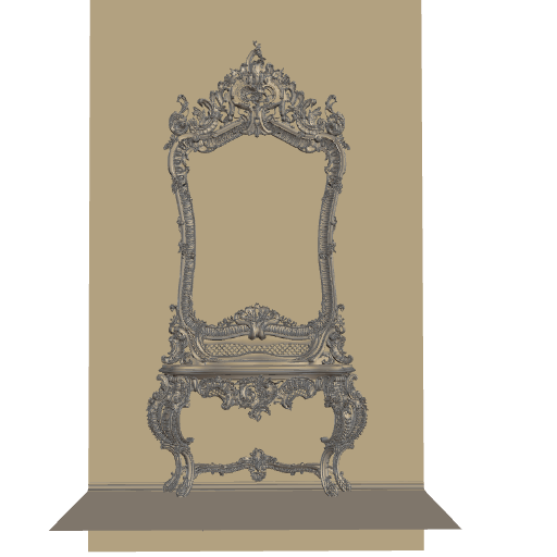 1D_Inc Baroque Mirror Table