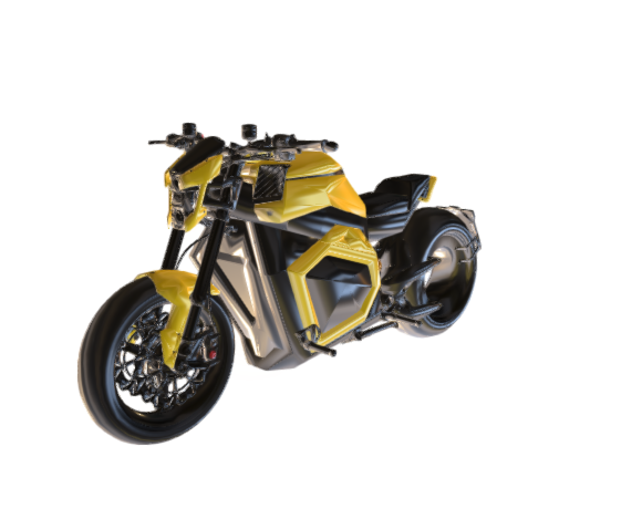 Electric Motorcycle Yellow