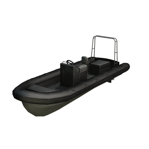 Rubber-Hulled Inflatable Boat