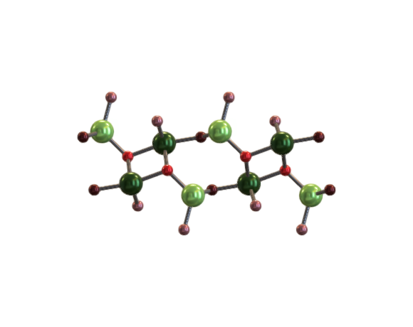 b-ga2o3 - unit cell - model