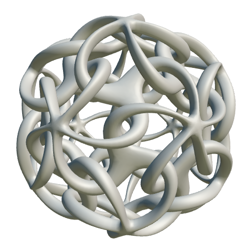 Entangled sphere