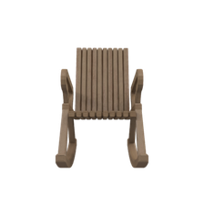 Wooden Modern Rocking Chair p3d