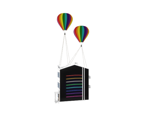 Pride Festival Hot Air Balloon House