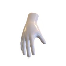 low poly hand