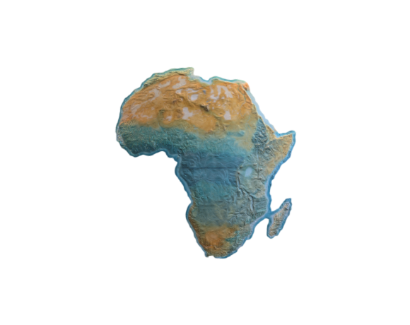 Africa  3D map