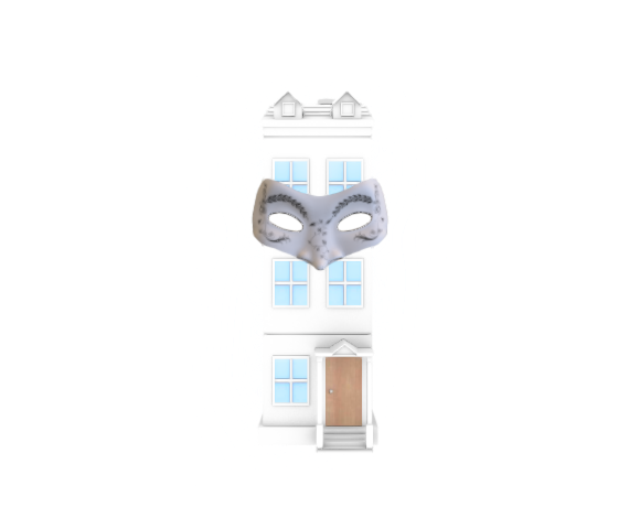 Small Townhouse Carnaval Mask LOD0