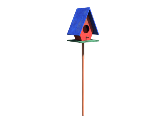 Birdhouse Hand Painted