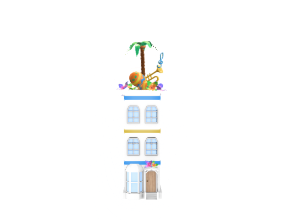 Musical Palm Tree on Carnaval Rooftop - Small Townhouse V2