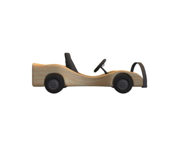 Pinewood derby karts Mod5 Birch