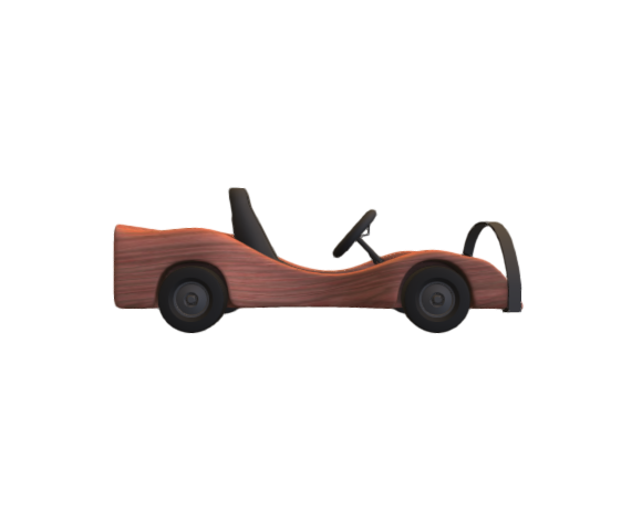 Pinewood derby karts Mod5 Cherry