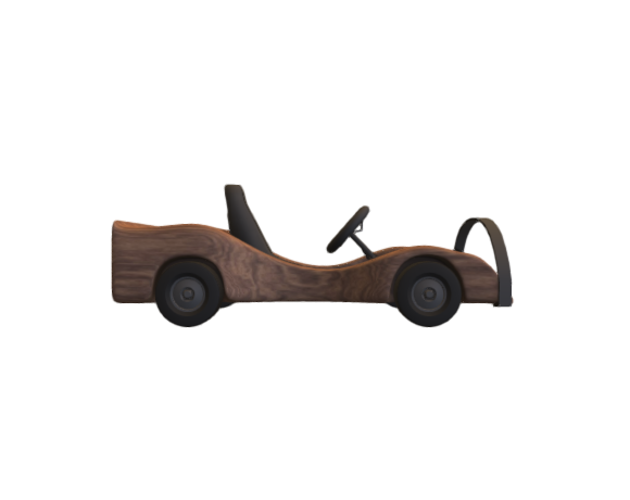 Pinewood derby karts Mod5 OAK