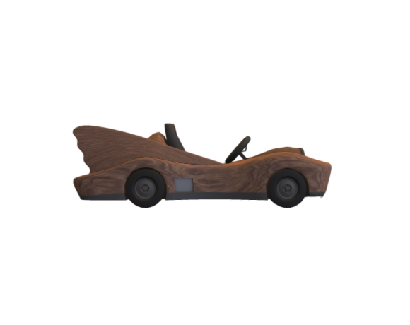 Pinewood derby karts Mod6 Oak