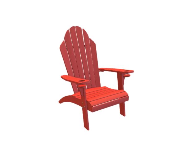 Garden Chair Red 