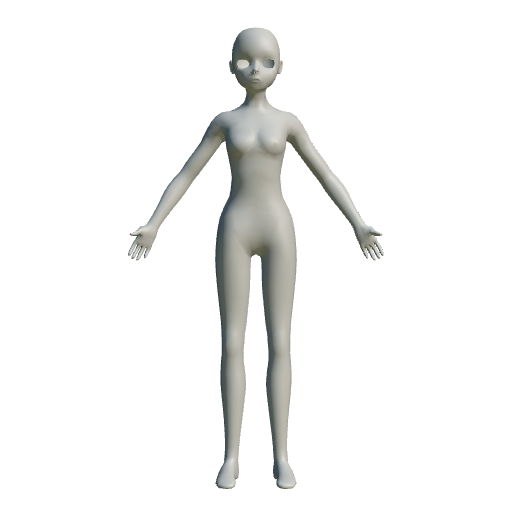 Female Mesh - Anime Proportions