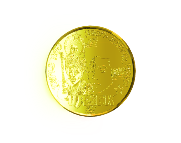 UROCK 3D "Triple Trio" Gold coin