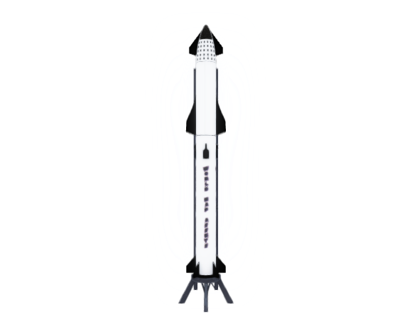 Starship Spacecraft (White Rocket) NFT