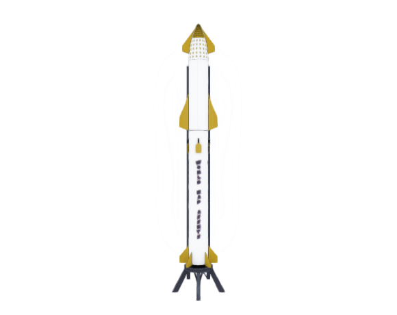 Starship Spacecraft (GOLD Rocket) NFT