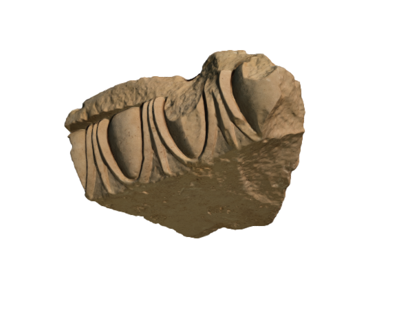 04. Фрагмент антаблемента храма Аполлона ионического ордера. КЛ-2562
