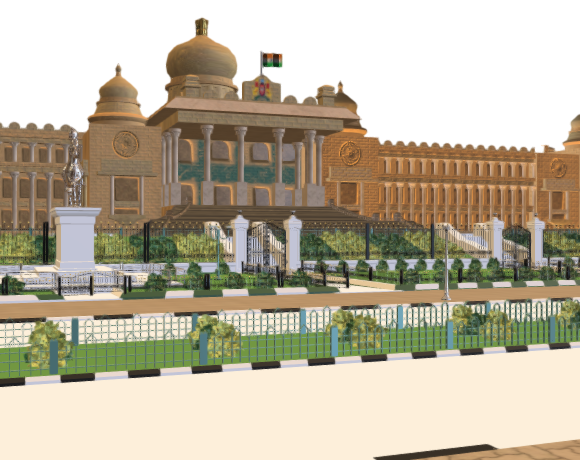 Vidhan Soudha Main Entry, 2023