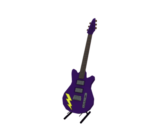 Guitar Rock n Roll Purple