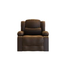 c faux leather recliner