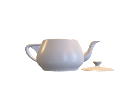 FFF 3D-printable Utah Teapot with separate lid