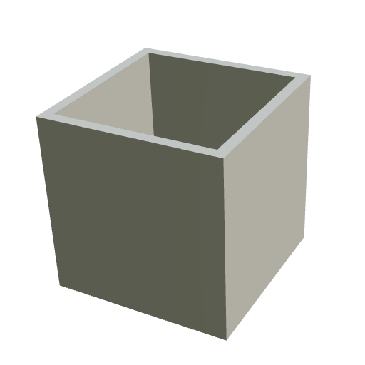 Cube Hollow 20x20x20mm