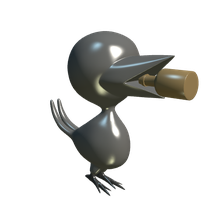 Plastic toy bird