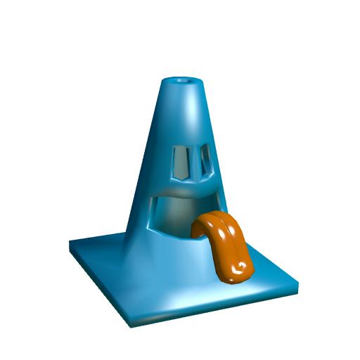 Bob, the traffic cone - Low poly