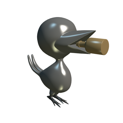 Plastic toy bird