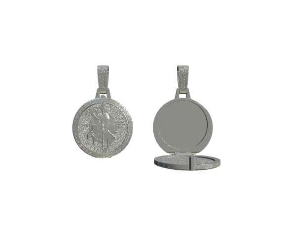 Серебряный открывающийся медальон World of Warcraft