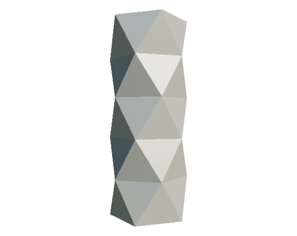 Cylindrical pentagonal deltahedron