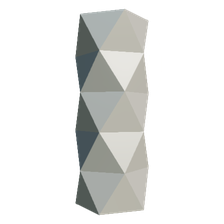 Cylindrical pentagonal deltahedron