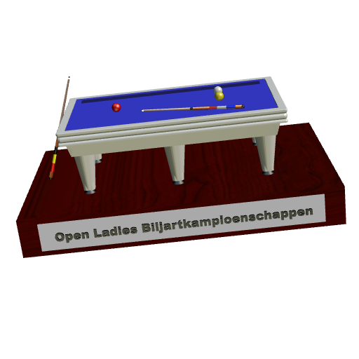 Aandenken Open Ladies Biljartkampioenschappen