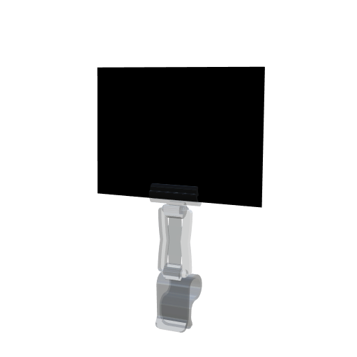 Ценникодержатель DELI высота 40 мм с меловым ценником, табличкой черной