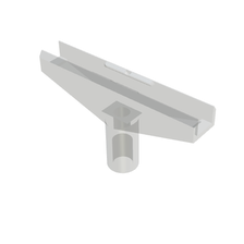 T-держатель рамки 90 мм (A6-A2), 9 мм, прозрачный, T-L/3311-90-T