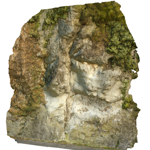 rocky wall4 low poly