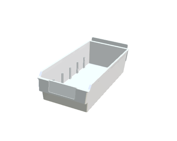 Короб пластиковый прозрачный, 144x335x95 мм, 01-06D-CL