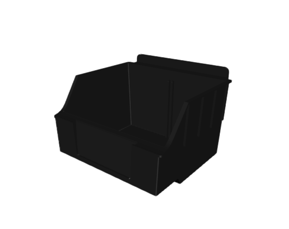 Короб пластиковый, 130x140x97 мм, чёрный, 01-01A-BK