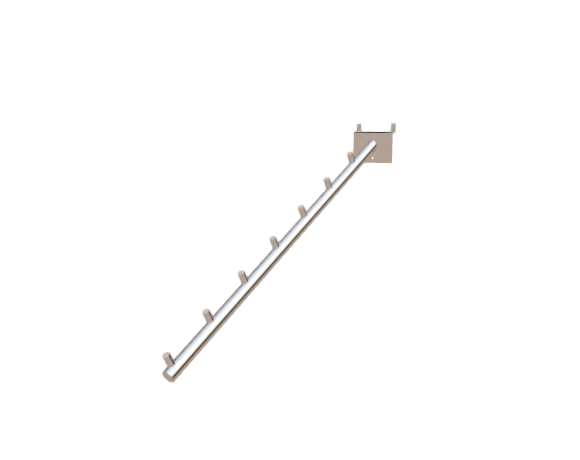 Кронштейн наклонный на кросспанель с 7-ю штырьками, хром, K111-7p/c