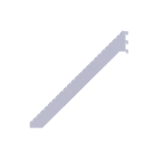 Кронштейн для журнальных полок L=500 мм пара, окрашенный, белый, КР-КН-3